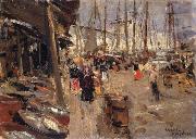 Konstantin Korovin Pier oil painting artist